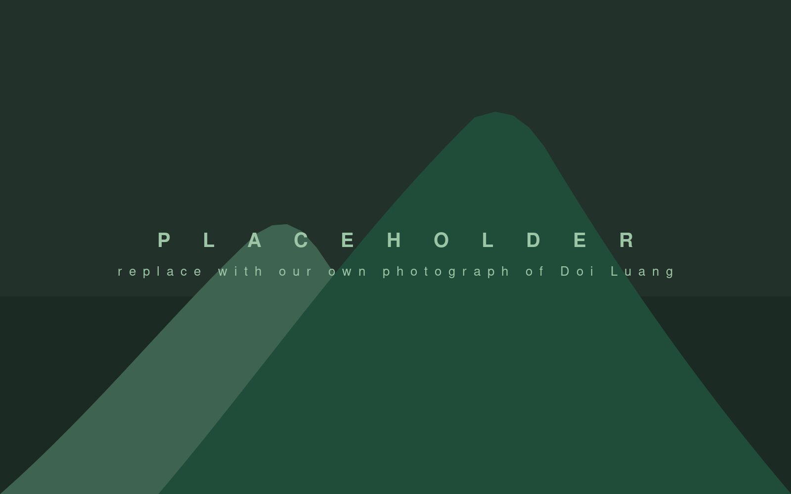 Placeholder artwork of Doi Luang Chiang Dao. Replace with our own photograph.
